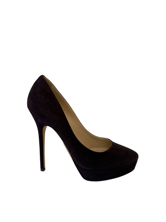 Jimmy Choo Purple Suede Heels. Size: 37.5