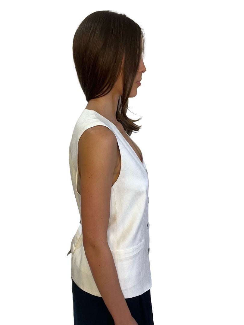 Elka Collective White Vest. Size: 14