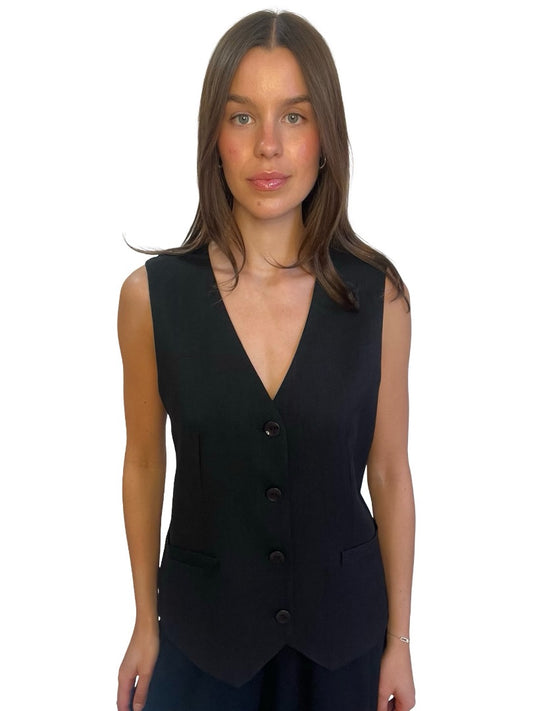 Elka Collective Black Vest. Size: 14