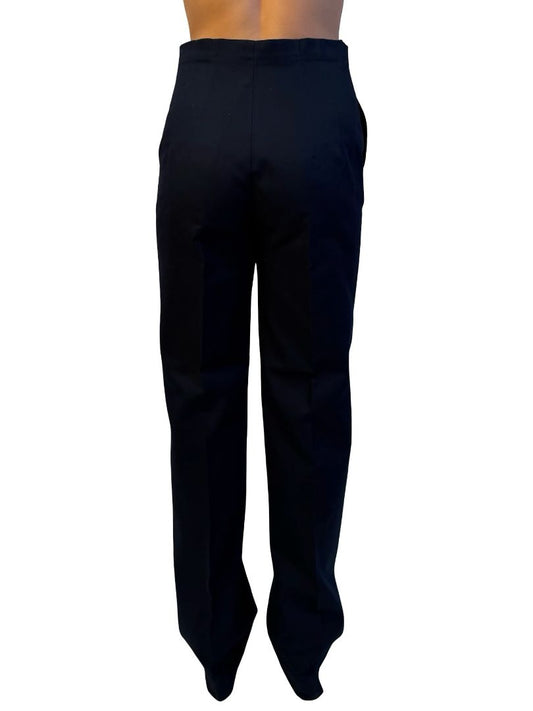 Scanlan Theodore Navy Tailored Cotton Trouser. Size: 10