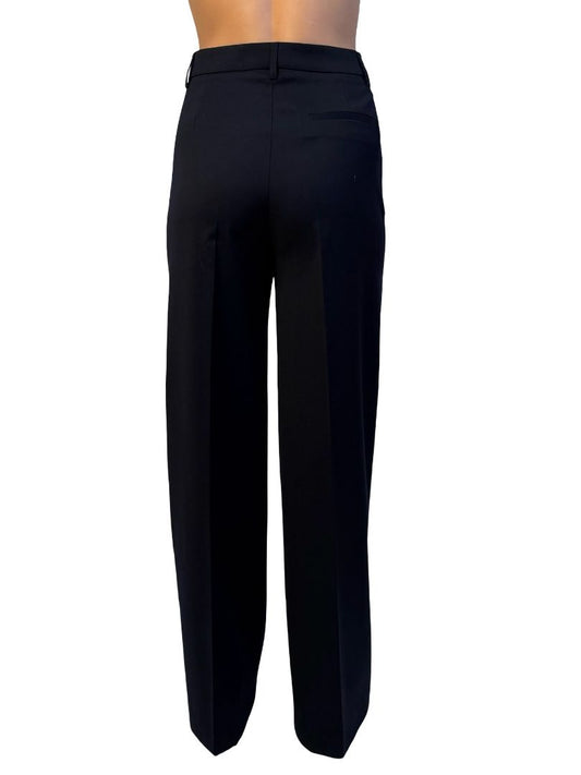 Gestuz Navy Wool Blend Trousers. Size: 38