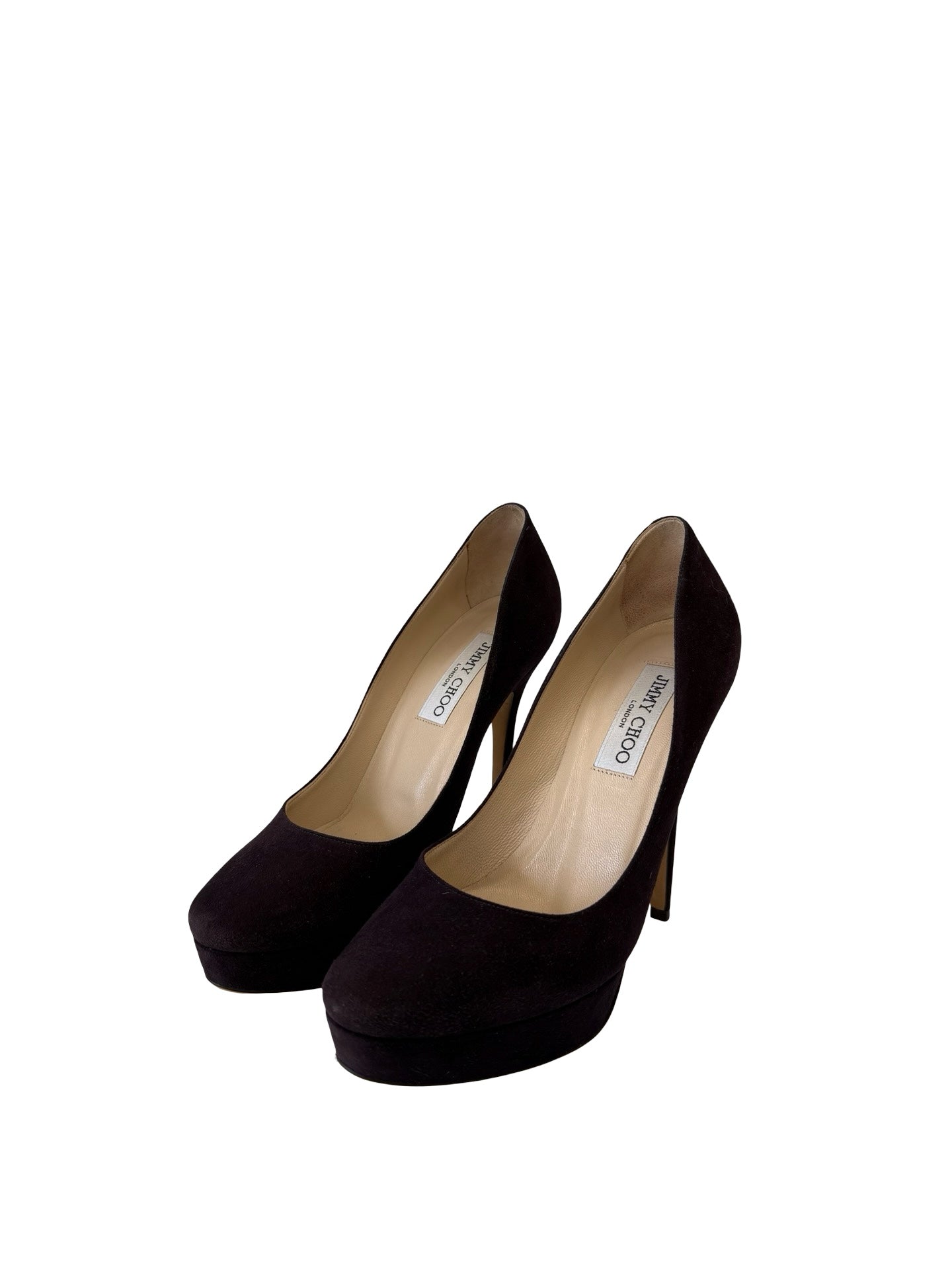 Jimmy Choo Purple Suede Heels. Size: 37.5