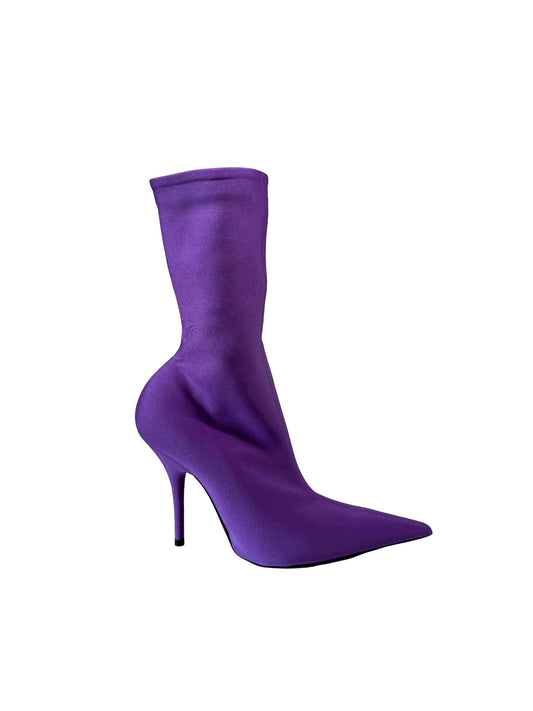 Balenciaga Purple Spandex Heels. Size: 36