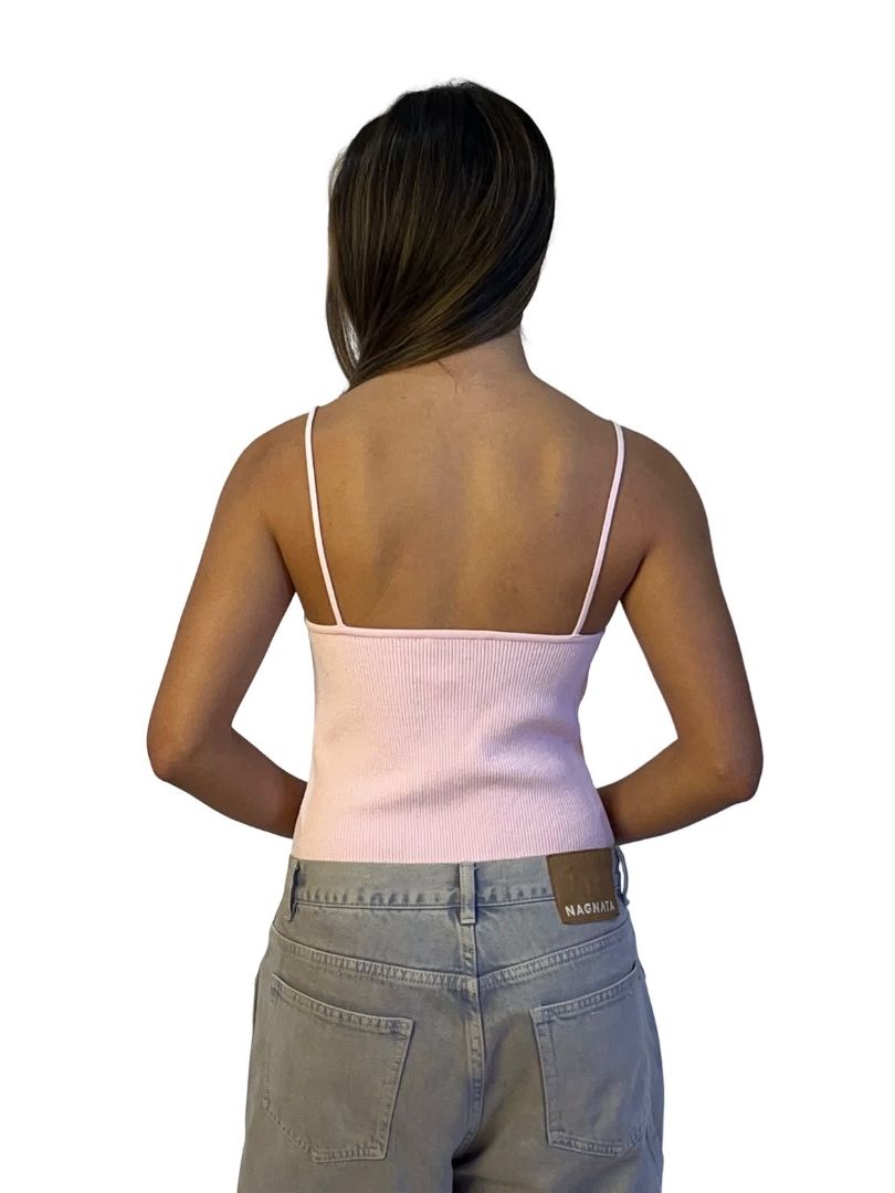 Scanlan Theodore Pink Cropped Cami. Size: M