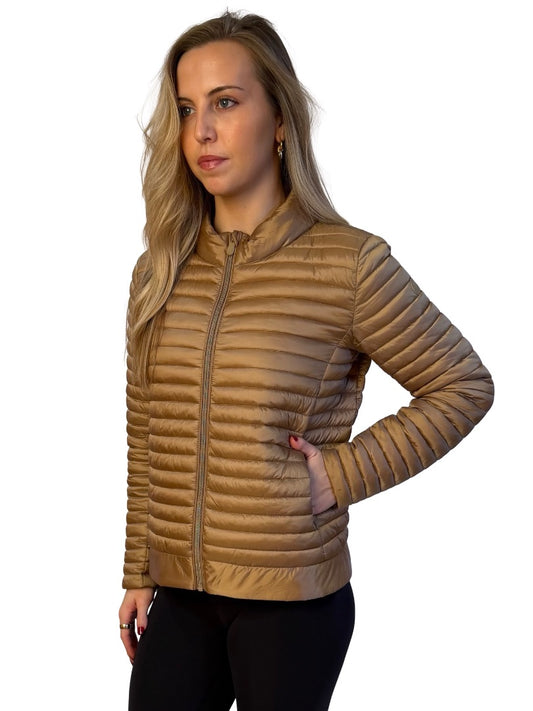 Save The Duck Gold Ultra Light Puffer. Size: M