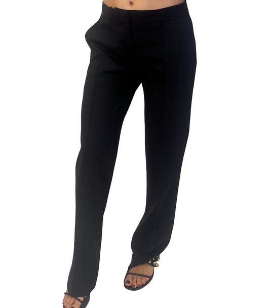 Jil Sander Navy Wool Trousers. Size: 36