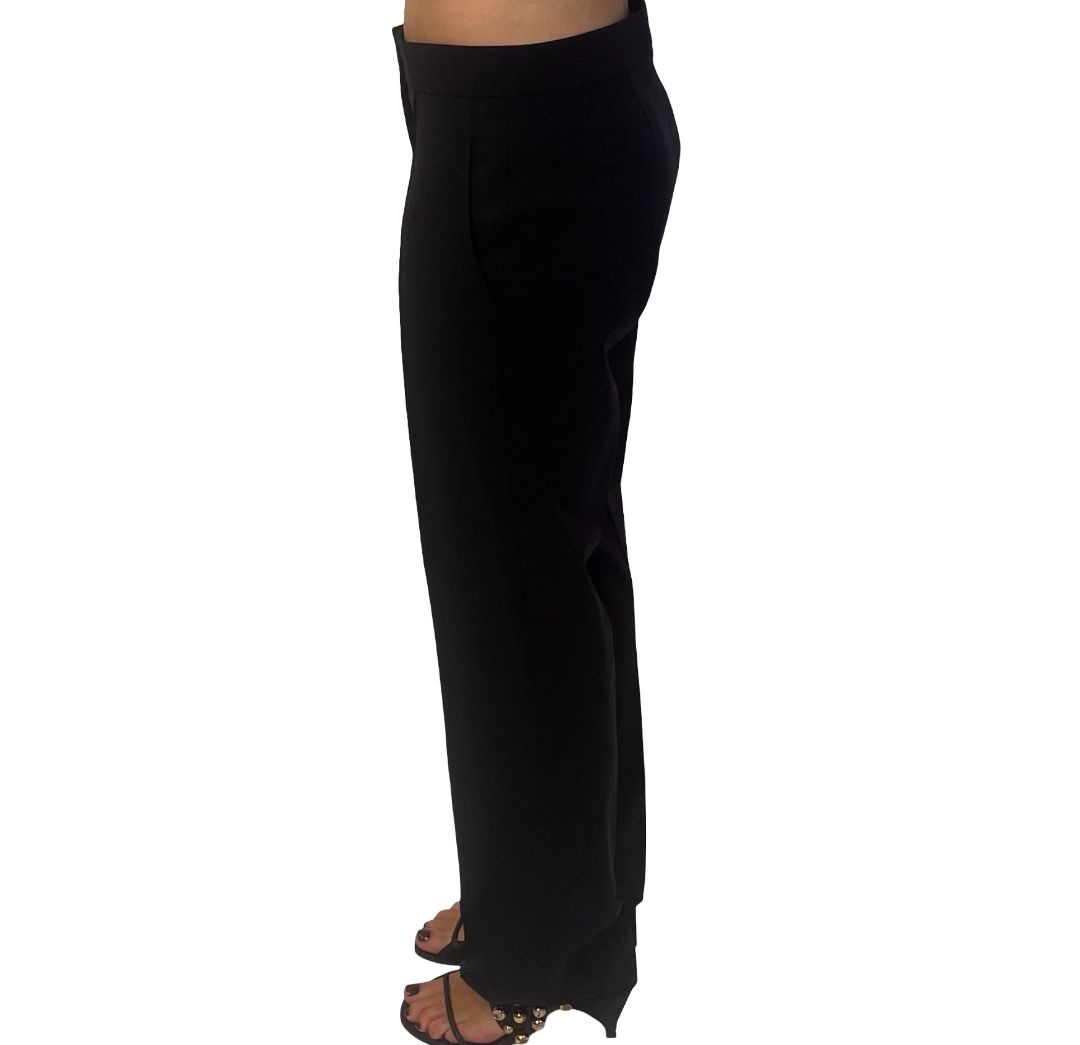 Jil Sander Navy Wool Trousers. Size: 36