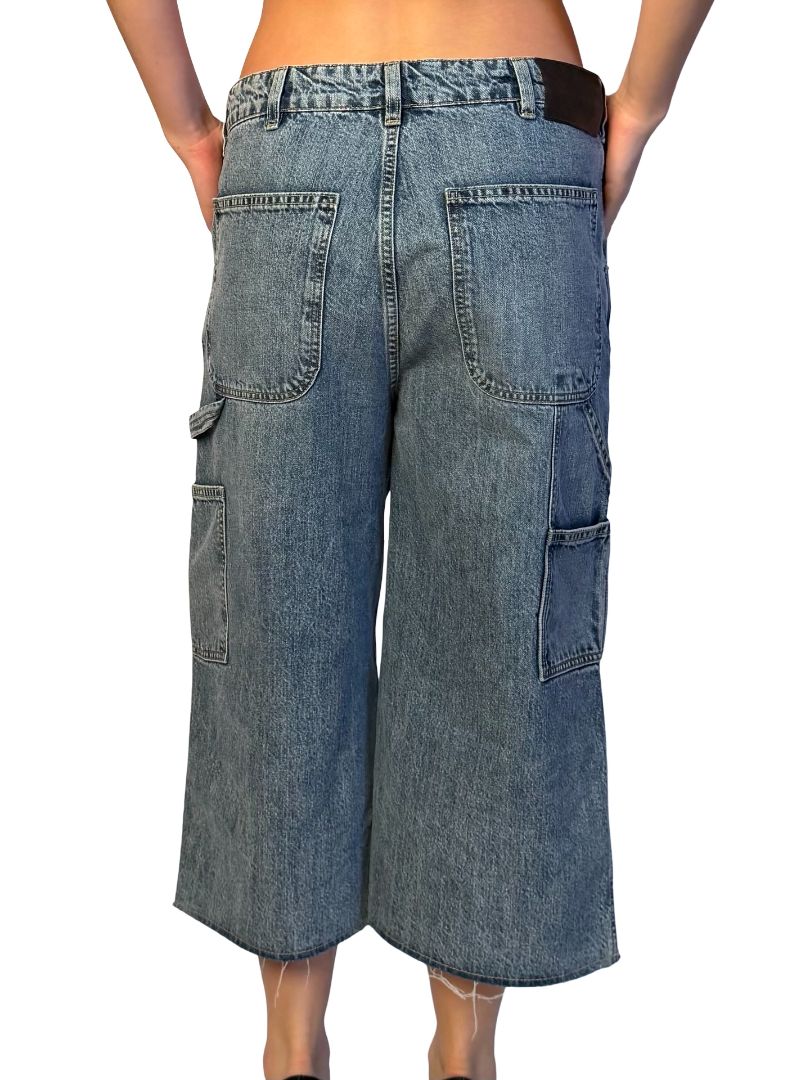 Our Legacy 'Pale Coast Wash' Midi Denim Shorts. Size: 38