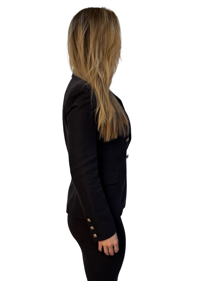 Camilla and Marc Black Double Breasted 'Dimmer' Blazer. Size: 8