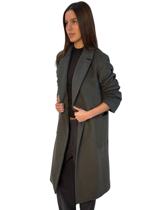 DAY Birger et Mikkelsen Green Grey Wool Blend Coat. Size: 36