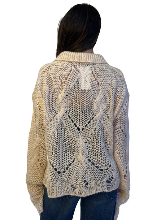Acne Studios Blush Korlie Sweater Cable Knit. Size: M
