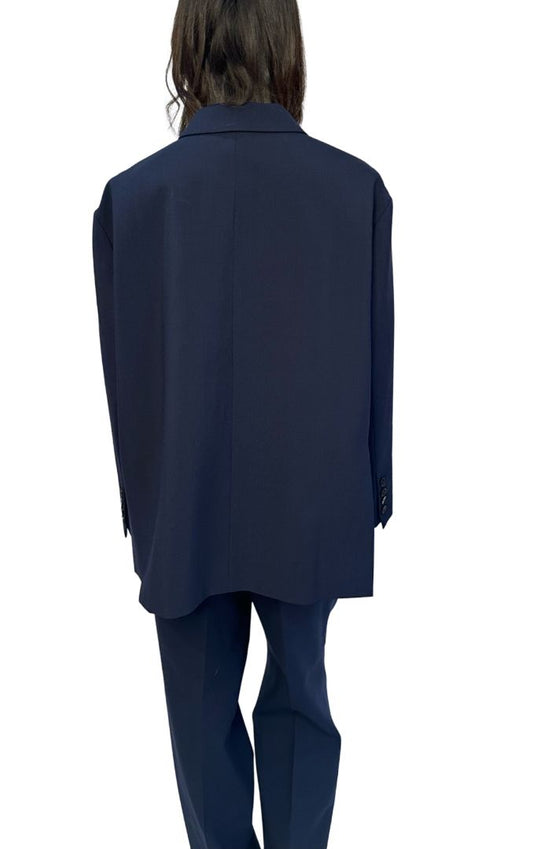 The Frankie Shop Navy Tailored Suit Set. Size: XS-M