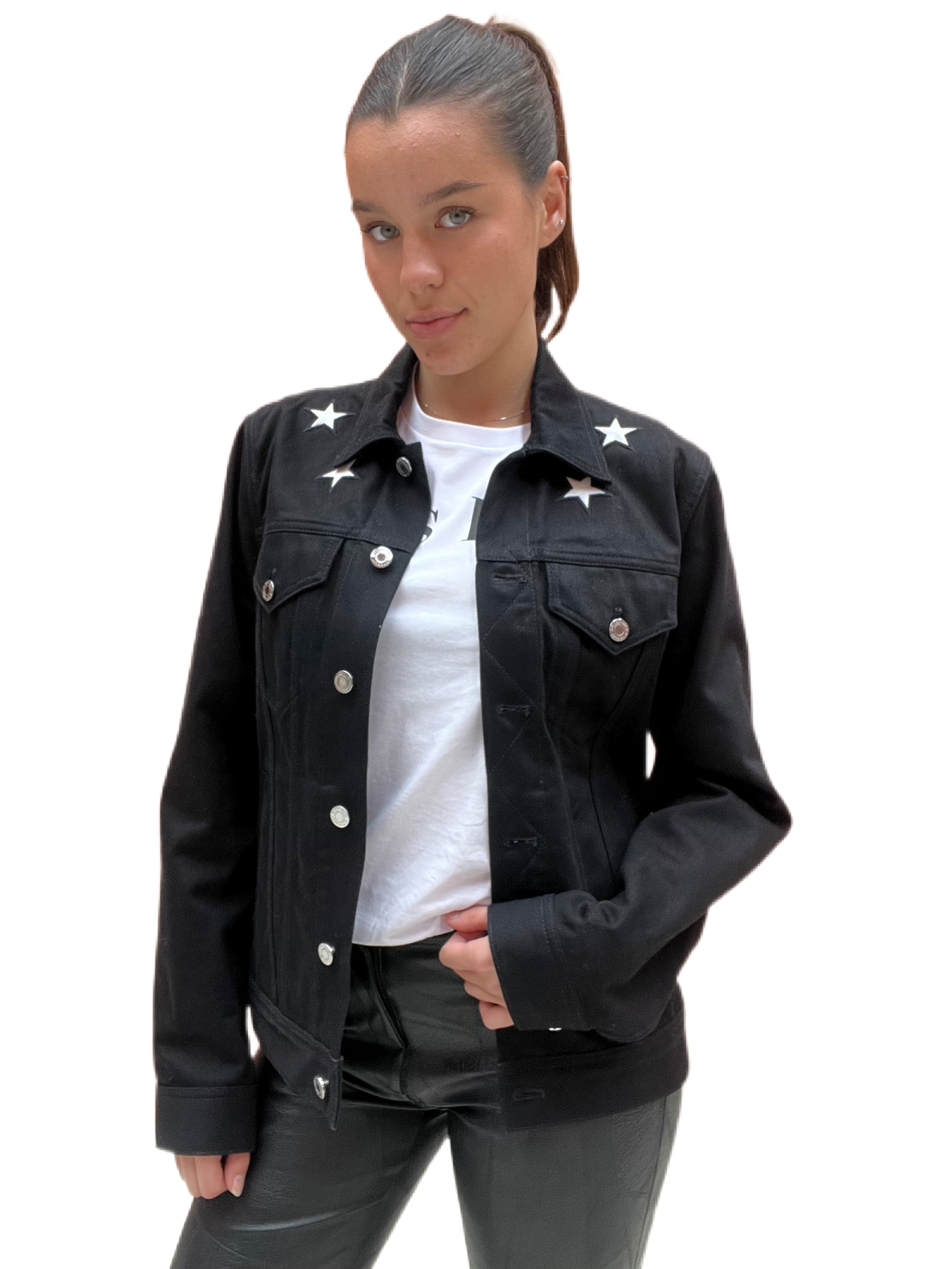 Givenchy black jean jacket hot sale