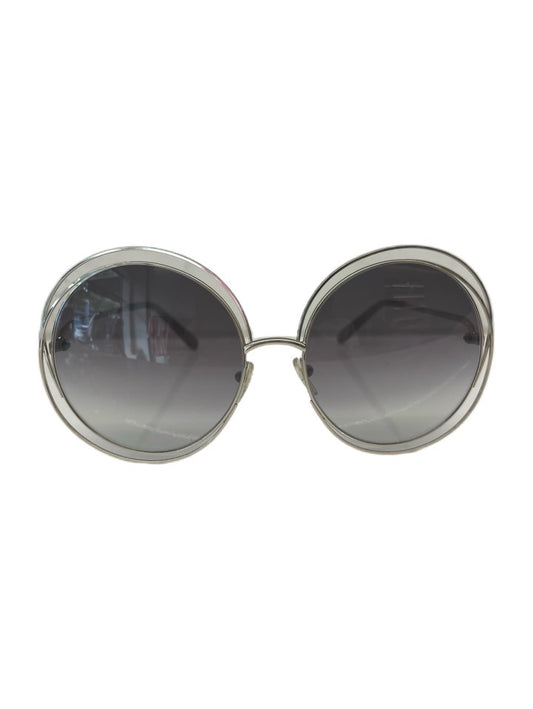 Chloe Round Silver Sunglasses