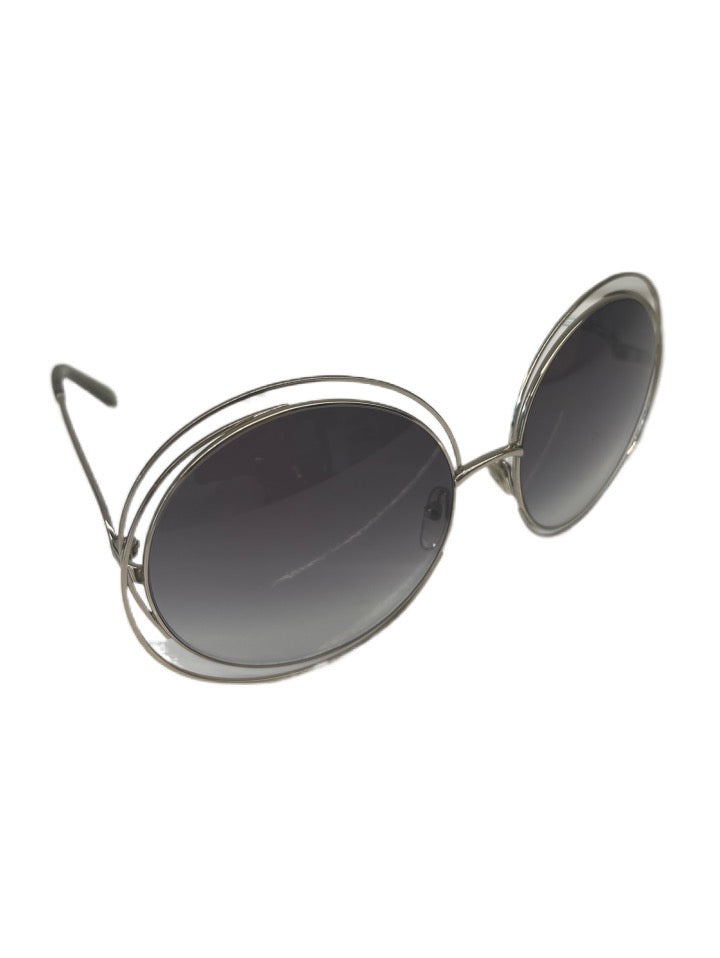 Chloe Round Silver Sunglasses