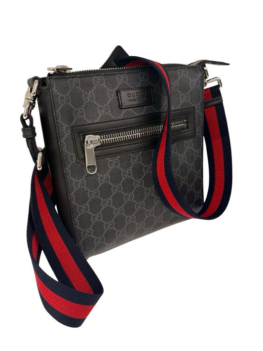 Gucci GG Supreme Leather Messenger Bag.