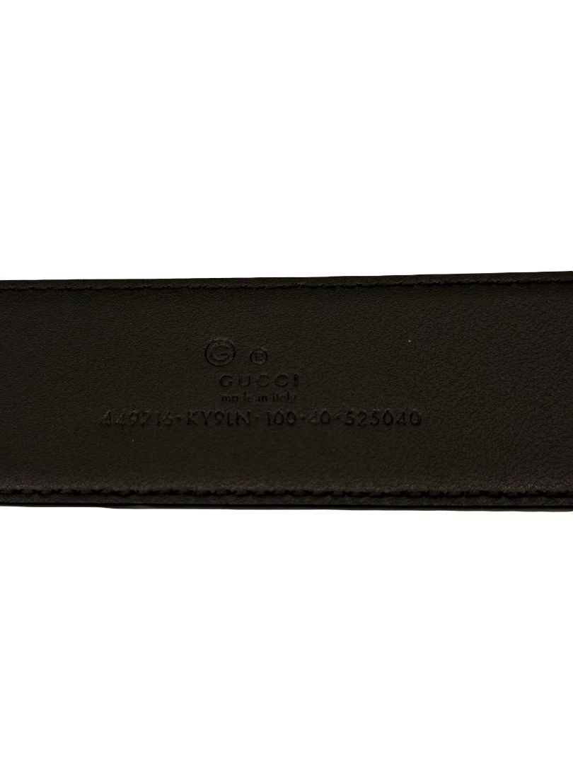 Gucci Brown GG Monogram Canvas Belt. Size: 100cm / 40 Inch