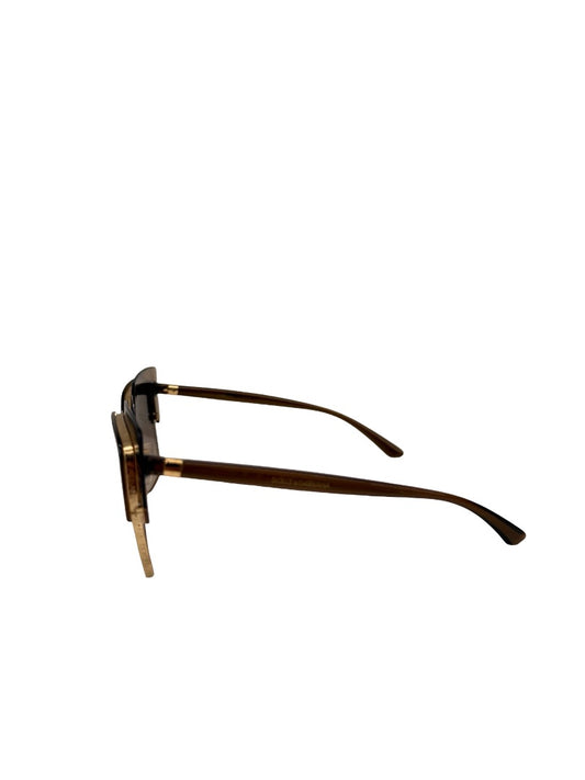 Dolce & Gabbana Brown Transparent Sunglasses.
