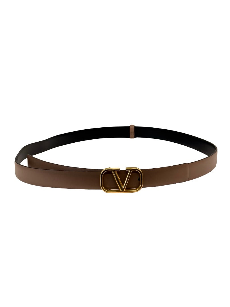 Valentino Nude Reversible Belt W Detachable Buckle. Size: 90cm