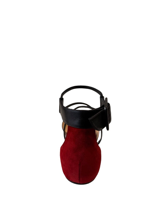 Christian Louboutin Black Patent Leather / Suede Flats. Size: 40