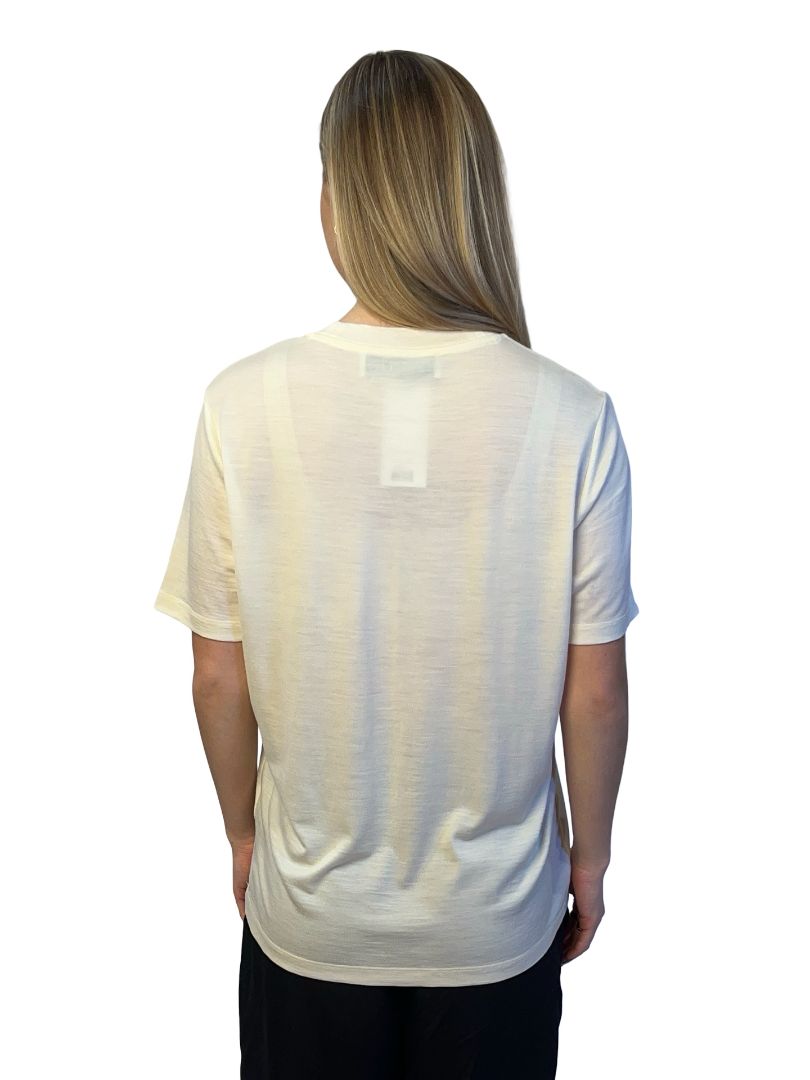 Róhe Yellow Wool T-Shirt. Size: 40