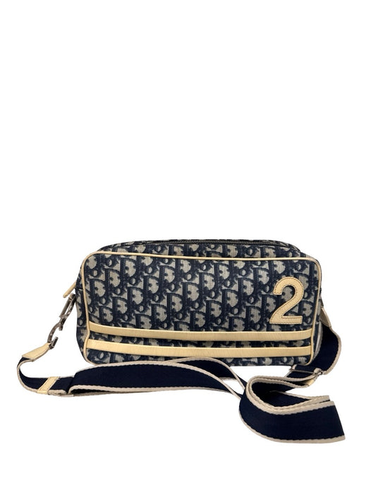 Dior Blue Vintage John Galliano F/W 01 No. 2 Trotter Shoulder Bag.