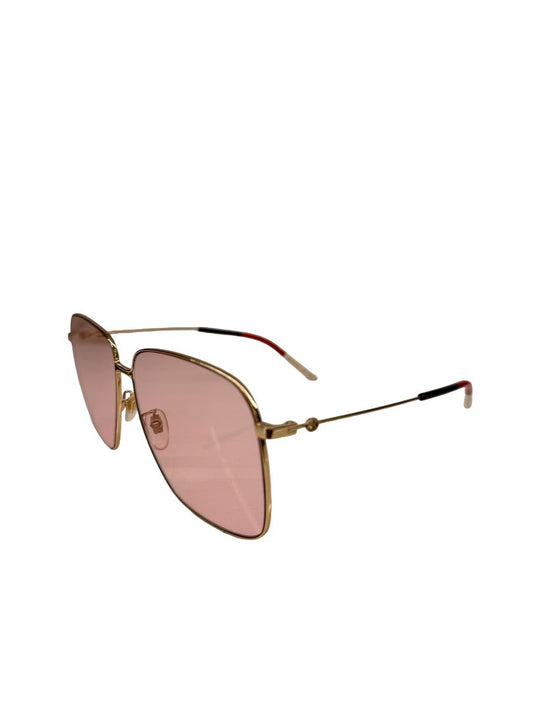 Gucci GG0394S Soft Pink Oversized Square Lens Glasses.