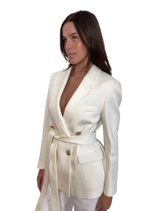 Palm Angels Waistband Doublebreasted Jacket W Sash Size:42