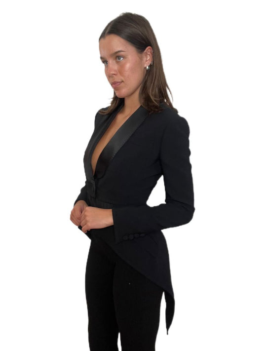 Givenchy Black Penguin Coat. Size: 36