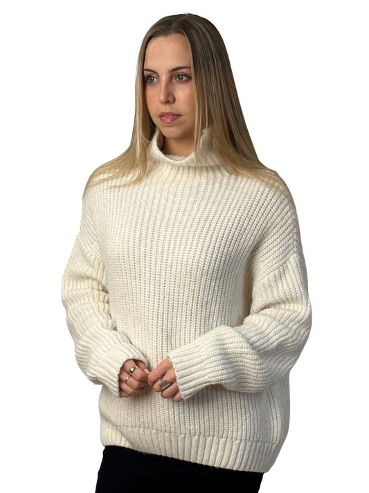 Anine Bing Cream Alpaca/Wool 'Sydney' Knit Sweater. Size: XS