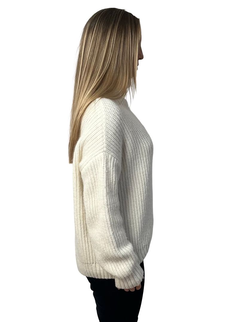 Anine Bing Cream Alpaca/Wool 'Sydney' Knit Sweater. Size: XS