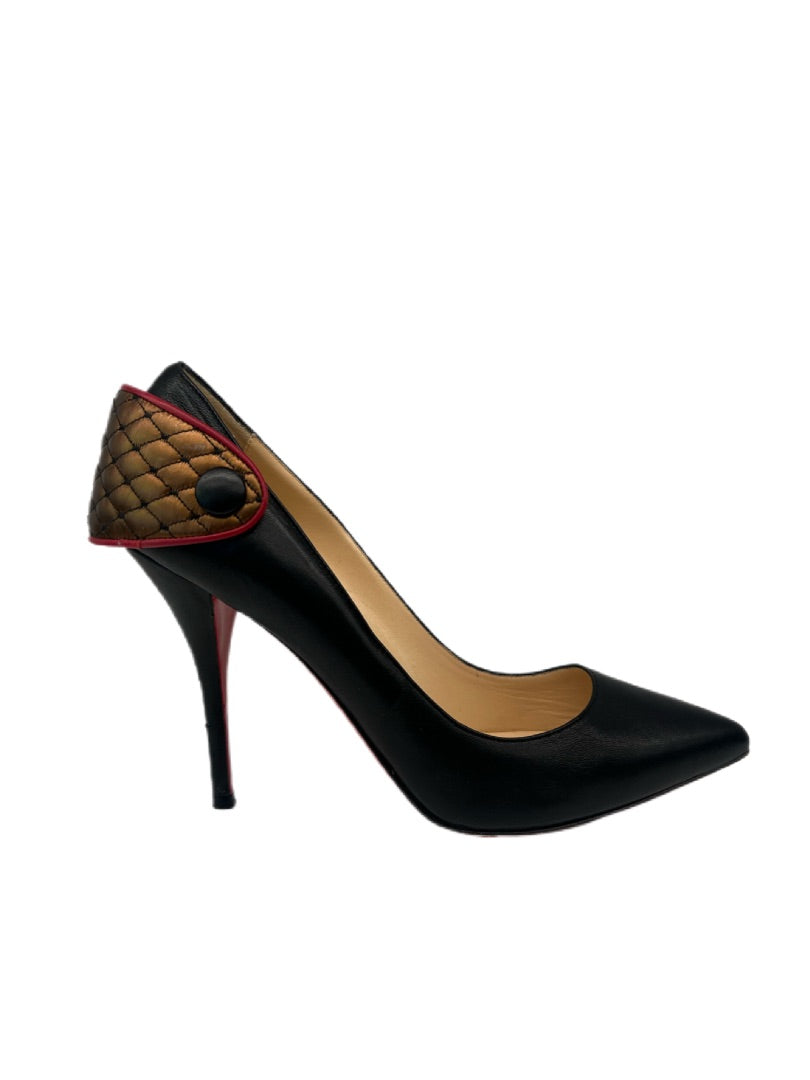 Christian louboutin black pumps clearance