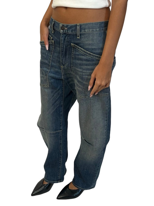 Nili Lotan Vintage Wash Balloon Leg 'Shon' Jean. Size: 25
