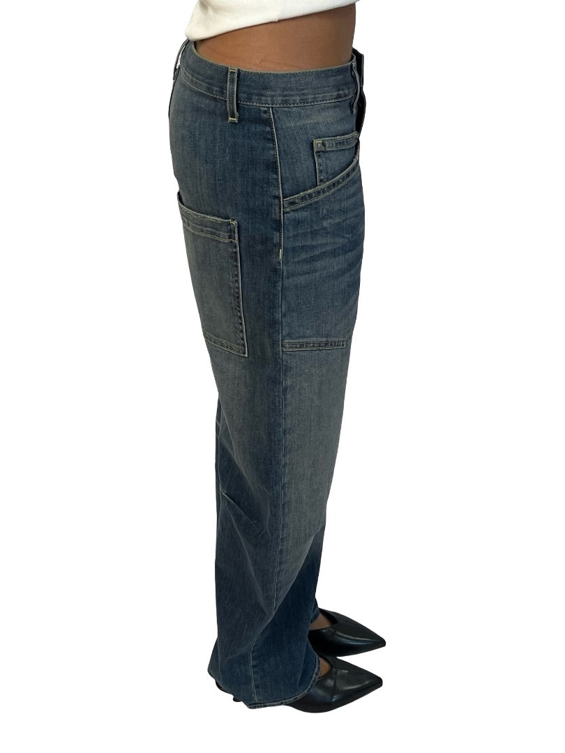 Nili Lotan Vintage Wash Balloon Leg 'Shon' Jean. Size: 25