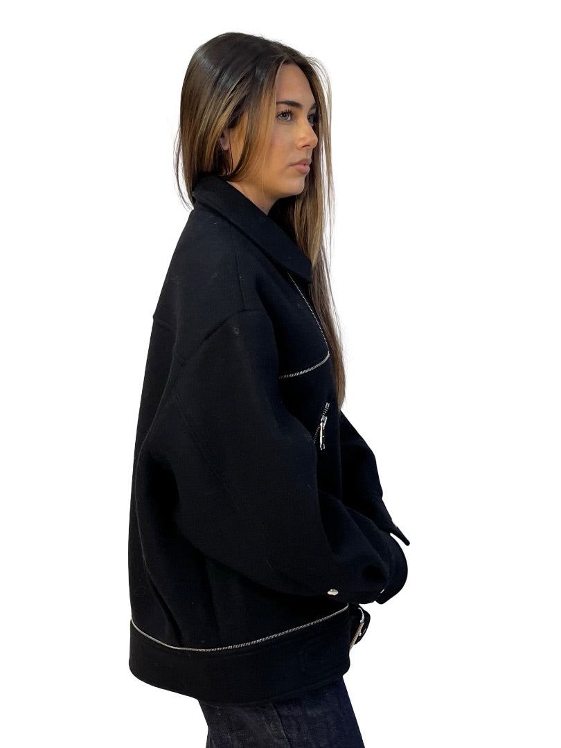 Khaite Black 'Herman' Wool Jacket. Size: XS