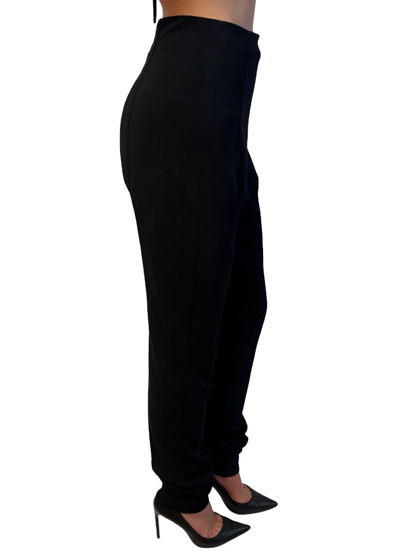 Balmain Black High Waist Pants. Size: 38