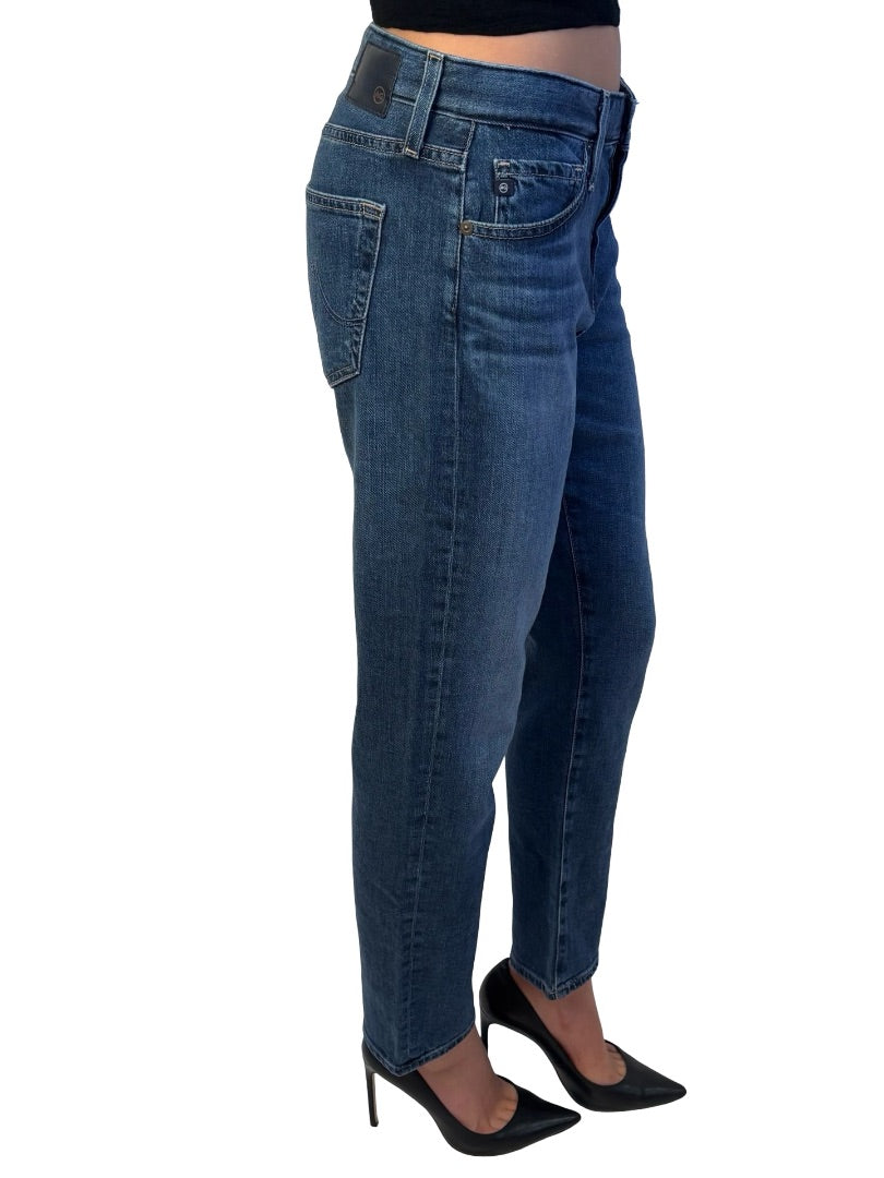 AG Jeans Dark Blue Wash 'Ex Boyfriend' Slouchy Slim Jean. Size: 25