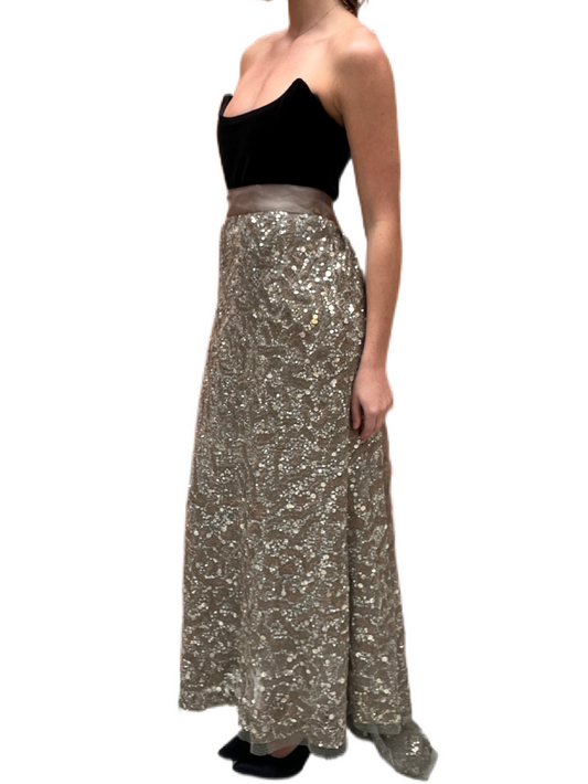 Chanel 2003 Fall Runway Collection Vintage Beaded Skirt. Size: 40