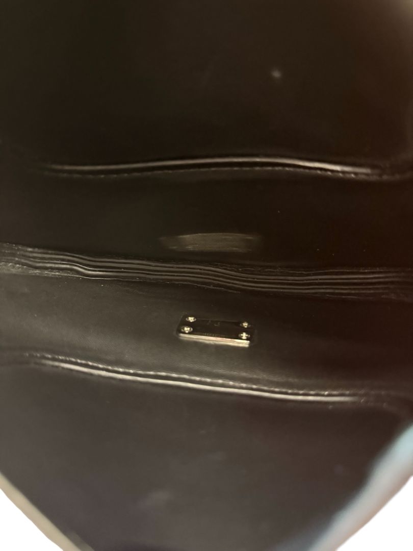 Jil Sander Black Mini 'Crescent' Crossbody Bag.