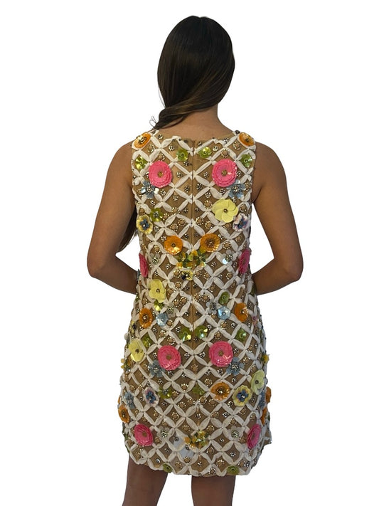 Paul and Joe Multicolour Floral Embellished 'Zacharie' Dress. Size: 36