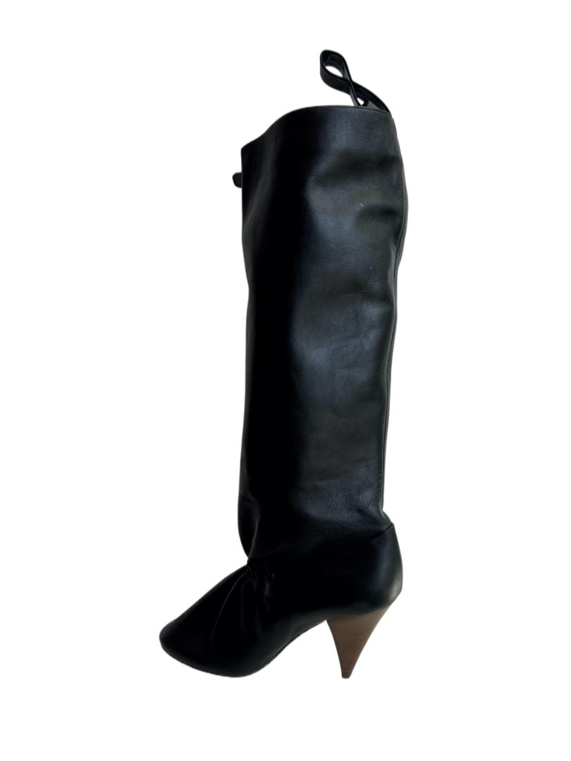 Celine Black Soft Pump Boot. Size: 35