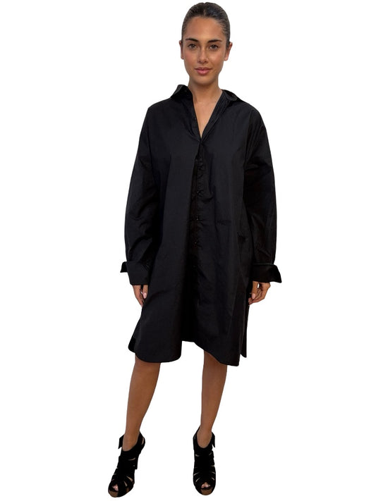 Scanlan Theodore Black Shirt Dress. Size: 2