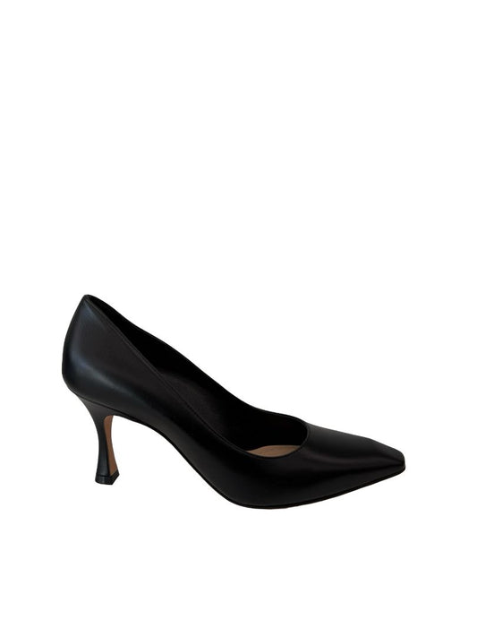 Christian Dior Black Leather 'Attract' Pumps. Size: 36.5