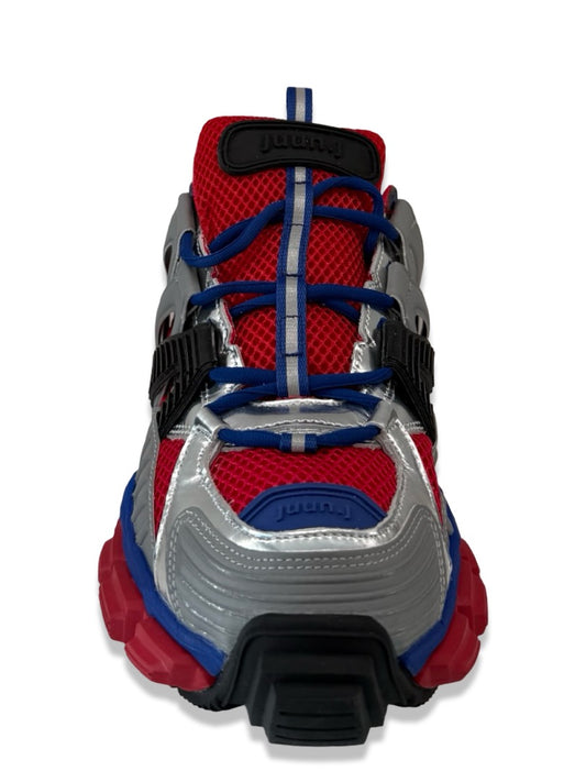 Juun.j Blue/Red Chunky Sneaker. Size: 43 M