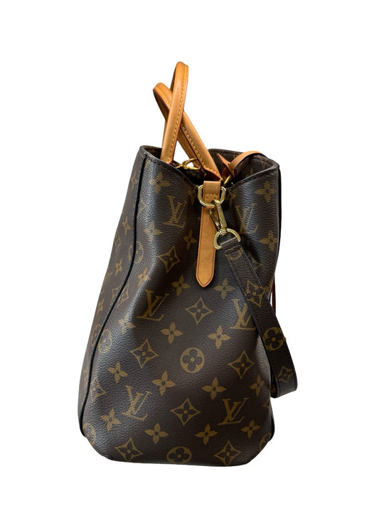 Louis Vuitton Brown Montaigne MM Monogram Leather Tote Bag.