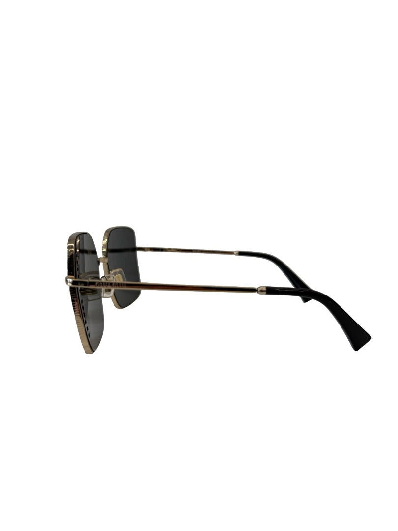 Miu Miu Gold/Grey 51YS Logo Lens Sunglasses.