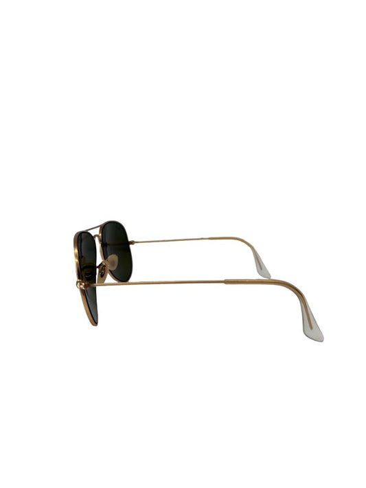 Ray-Ban Gold / Blue Aviator Sunglasses.