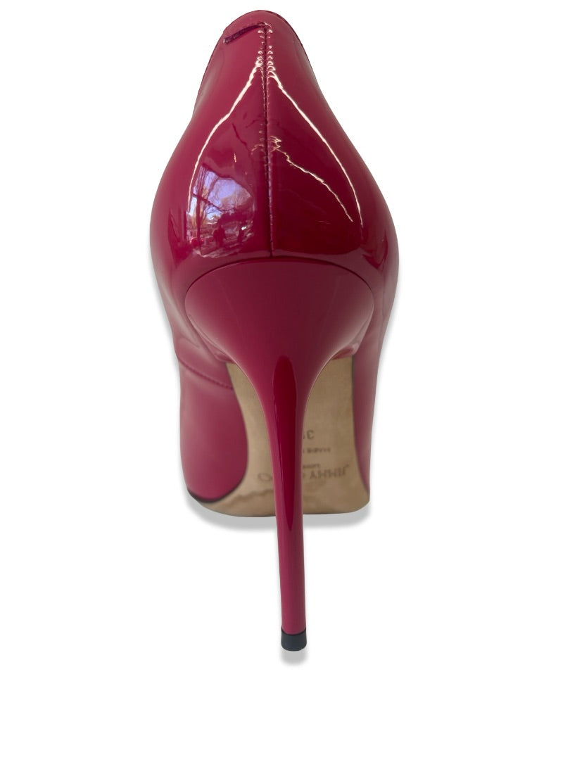 Jimmy Choo Pink Patent Anouk Pumps. Size: 39.5