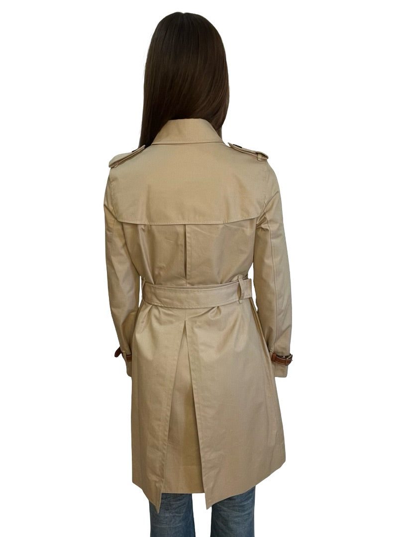 Coach Light Khaki Trench Coat. Size: S