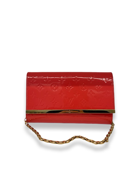 Louis Vuitton Blush Patent Leather Ana Handbag.